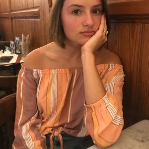 Off the shoulder blouse